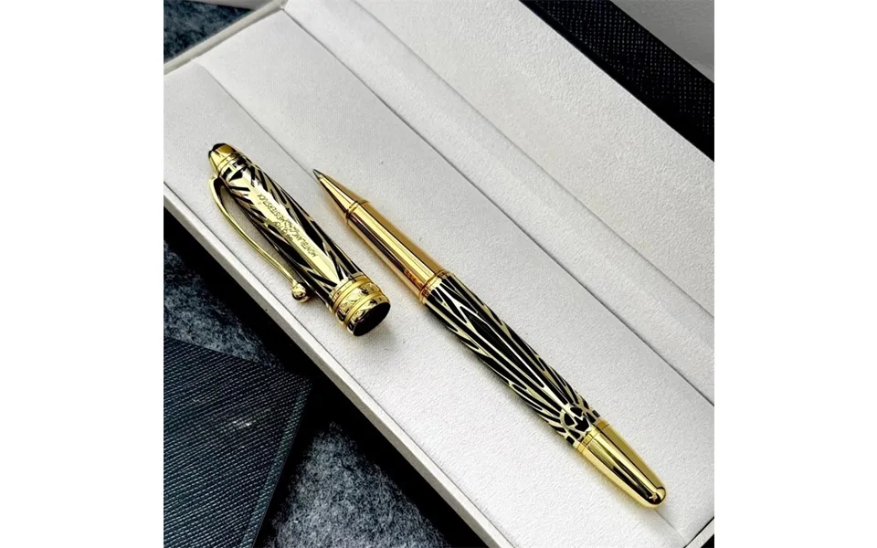 Luxury Large Class Series Engraving Metal Ballpoint Pen Rollerball Pen Fountain Pens Stationery Office School Supplies W