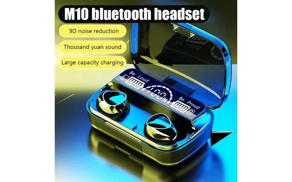 M10 Tws Fone Headphones With Mic Earbuds 3000mah Charger Box Earphones Led Display Wireless Bluetooth Headset