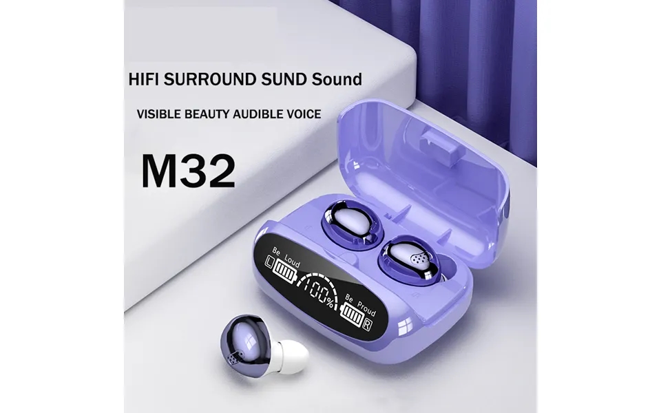 M32 Wireless Bluetooth Headset Binaural Digital Display Large Touch Noise Reduction Low Delay Tws Bluetooth Headset