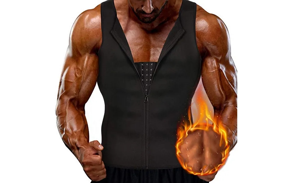 Men's Body Shaping Vest Waist And Abdomen Clothes Sweat-proof Clothes Sportswear Three-row Zipper Corset