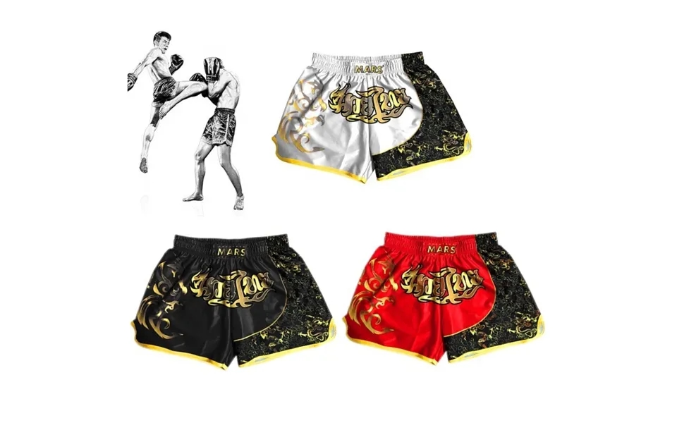 Men's Boxing Shorts - Mid Waist Beach Pants