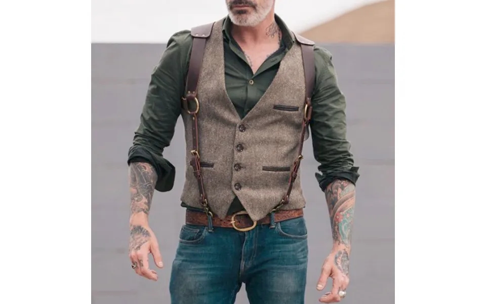 Men's Clothing 2024 New Fashion Casual Suit Vest Stitching Single-breasted Vest