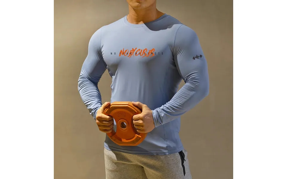 Men's Clothing Compression Clothing Sweat Absorbing Quick Drying Long Sleeved Sports Fitness High Elastic Running Tights