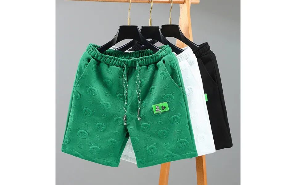 Men's Clothing Men's Shorts New Trendy Brand Cartoon Sweatpants Summer Trendy Brand Fashion Mid-pants Knitted Beach Five