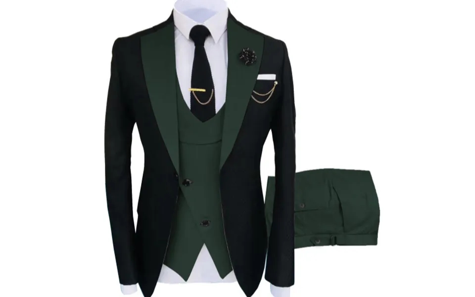 Men's Clothing Men's Three-piece Groomsman Wedding Banquet Suit