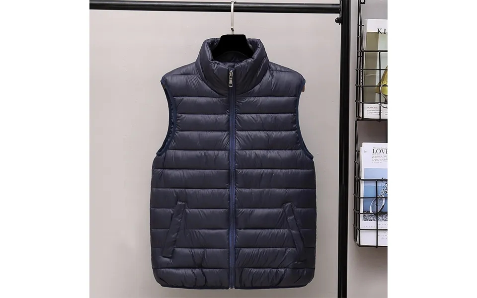 Men's Clothing Sleeveless Down Cotton Vest Autumn And Winter Outerwear Korean Style Trendy Waistcoat Slim Fit Thickened