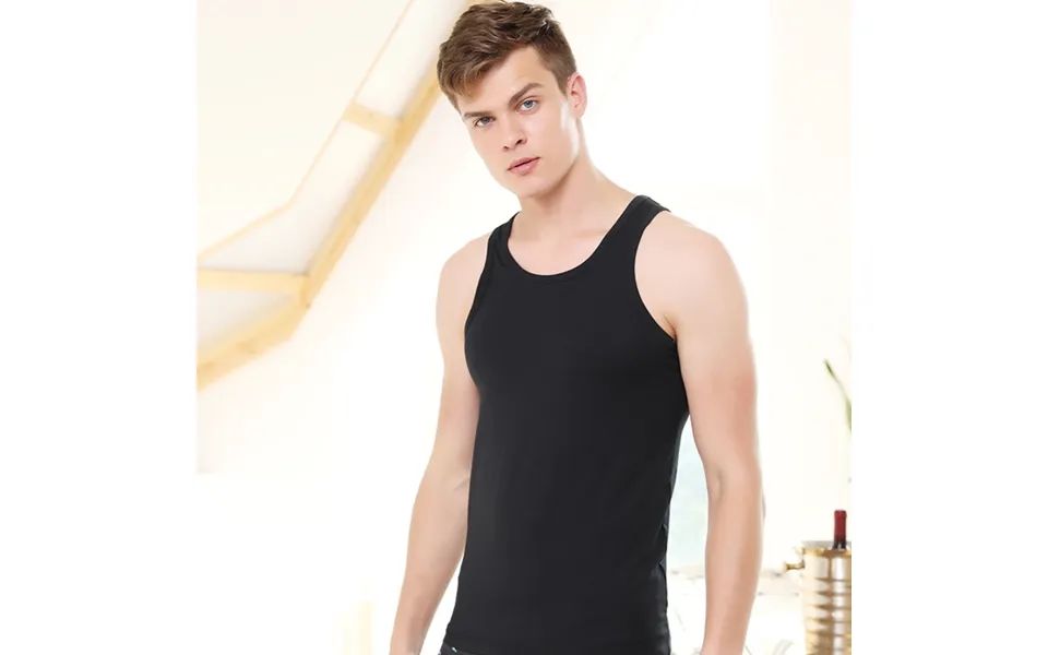 Men's Clothing Threaded Sweatshirt Sports Fitness Vest Wide Shoulder Sleeveless Bottoming Underwear