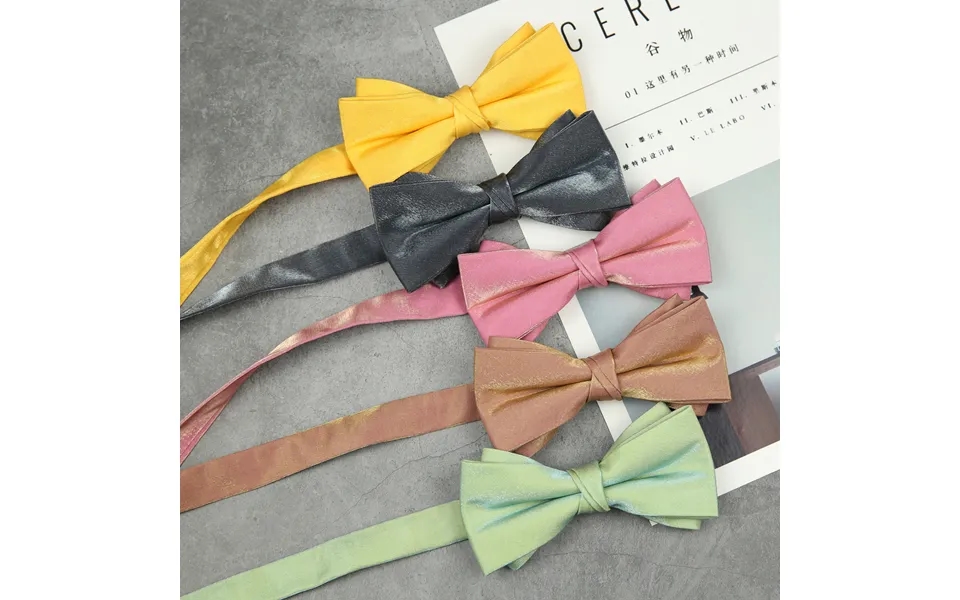 Men's Groomsmen And Groom's Bow Tie Wedding Wedding Pure Black Wine Red White Gray Bow Royal Blue Orange