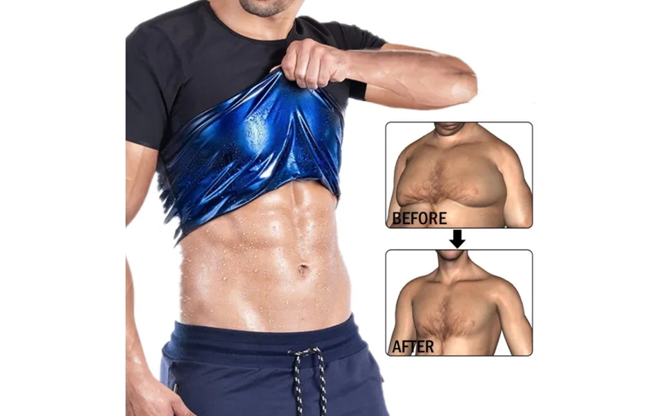 Men's Shapewear Perspiration Tights With Belly Pull-in Blazer Corset Short Sleeves