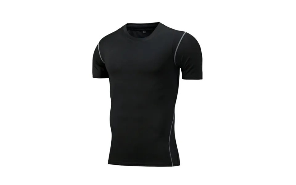 Men's Short-sleeved Tights Running Fitness Sports Quick-drying Breathable Four Season T-shirt Tights