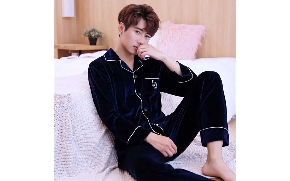 Men's Sleep Canary Pajamas Long Sleeve Cardigan Thick Loose Men's Loungewear Can Be Worn