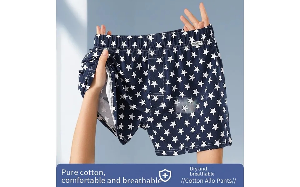 Men's Underwear Arrow Pants Men's Pure Cotton Underwear Loose Home Shorts Fat Guy Pajamas Pure Cotton Big Pants Men's Bo