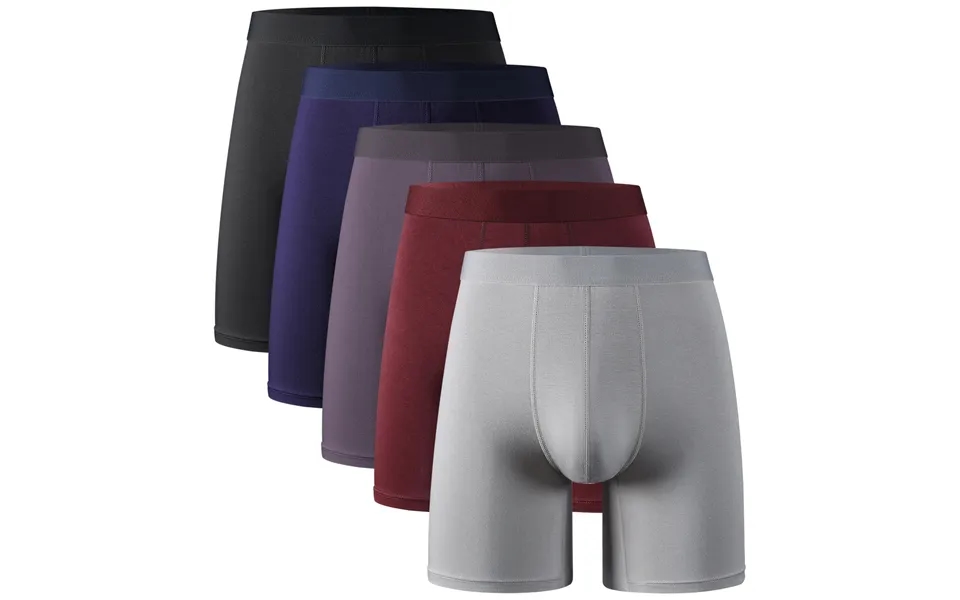 Men's Underwear Long Underwear Mid Waist Black Boys' Pants Students Youth Sports Leisure