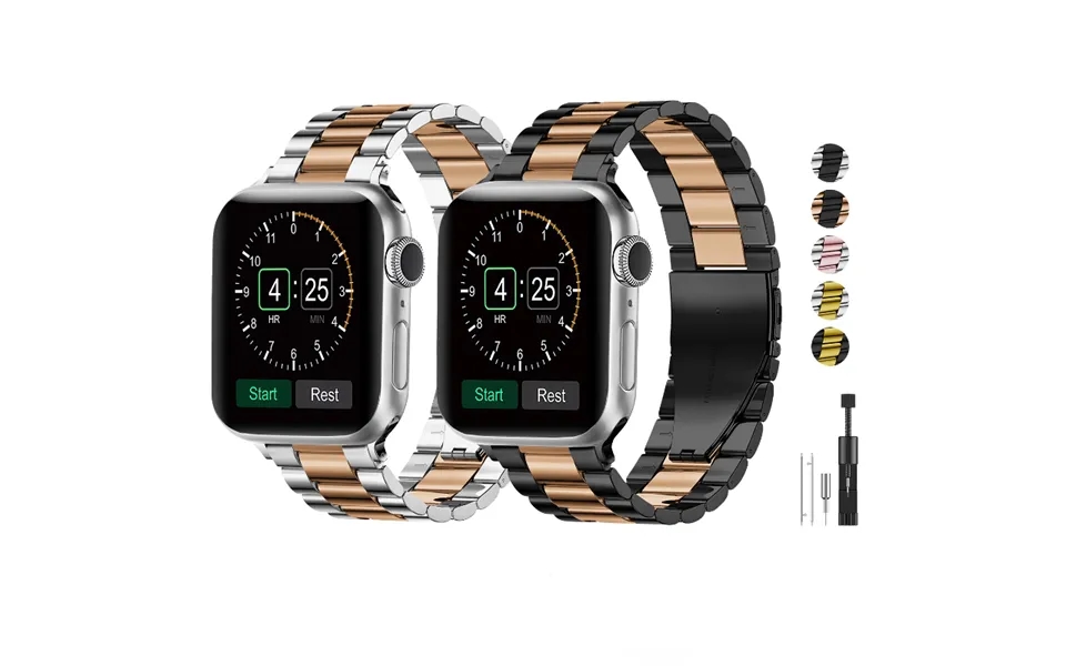 Metal Strap For Apple Watch Ultra 49mm 8 7 45mm 41mm Stainless Steel High-end Business Band For Iwatch 6 5 4 3 Se 44mm 4