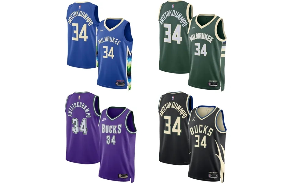 Milwaukee Bucks 2023 Adults Men's V-neck Home And Away Basketball Jersey All Sizes
