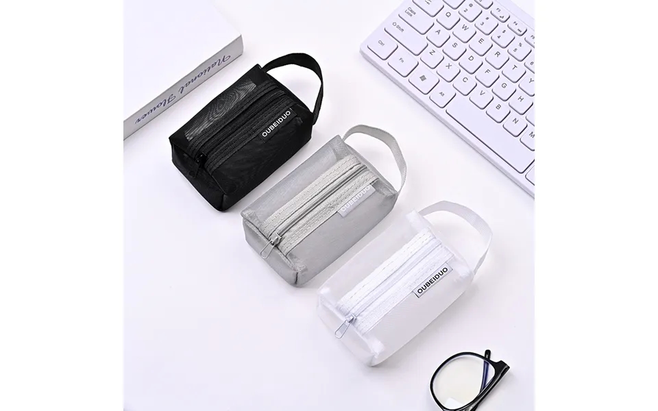 Mini Storage Bag Simple Square Mesh Portable Coin Purse Key Case Card Holder Coin Bag Transparent Storage Bag