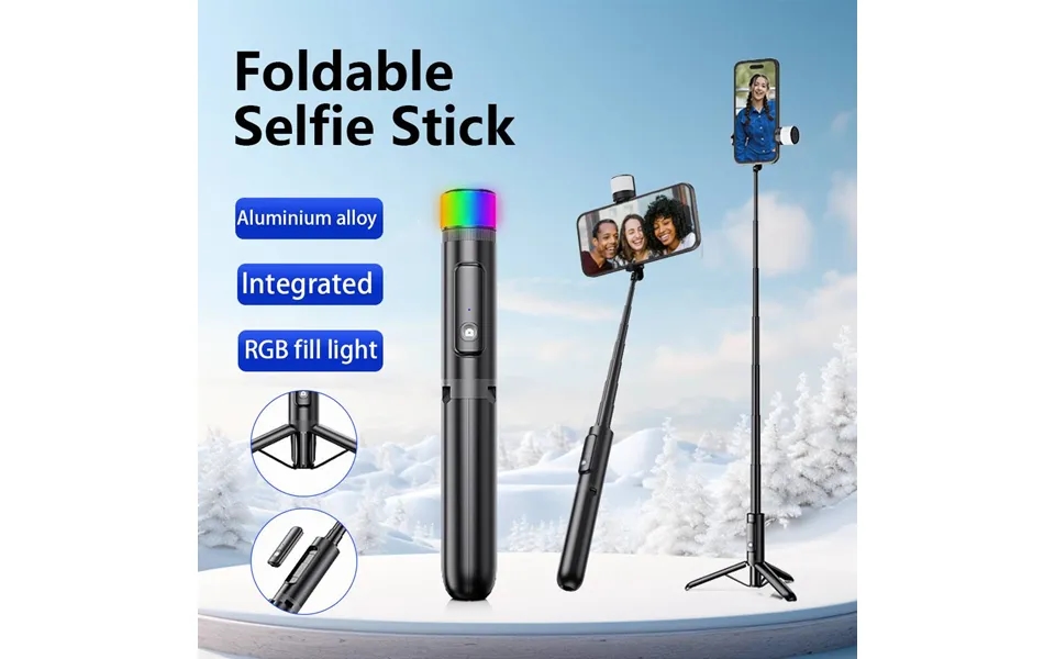 Mobile Selfie Stick Tripod - Extendable Selfie Stick Integrated Smartphone Tripod With Wireless Remote Control For 360 R