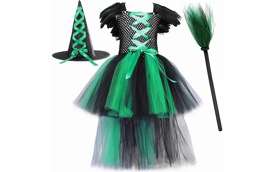 Mother & Kids Children's Dress Witch Skirt Halloween Performance Costume Witch Role Play Girls Tutu Skirt