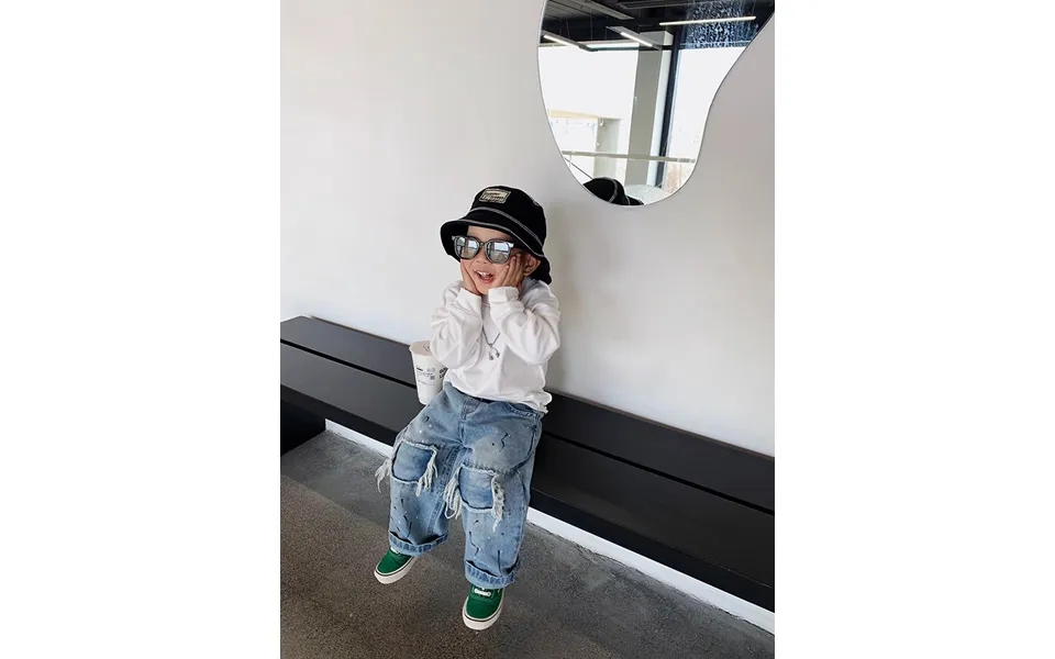 Mother & Kids Children's Handsome Loose Wide-leg Spring And Autumn Jeans Boys Casual Pants Children's Autumn Pants Trend