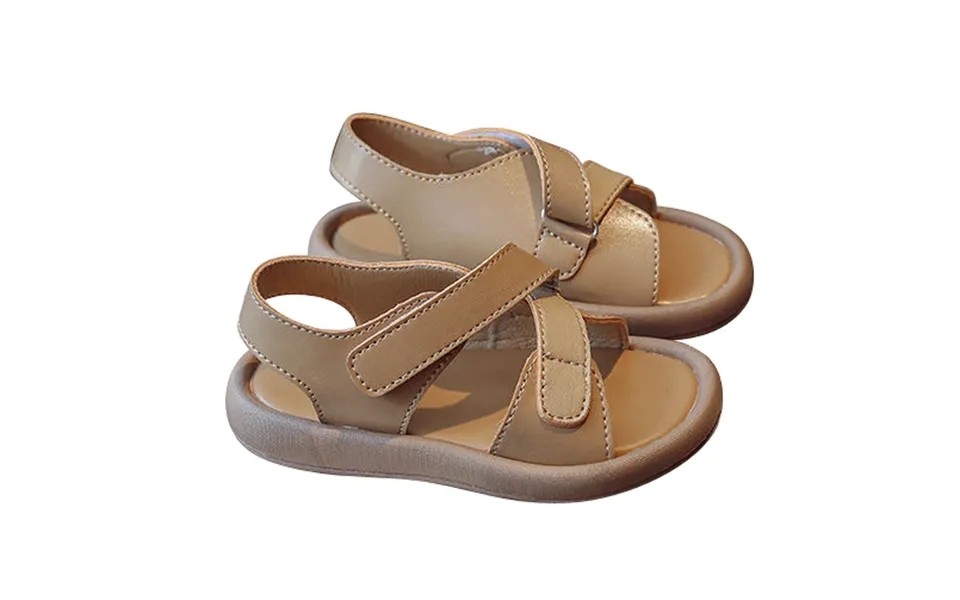 Mother & Kids Children's Leather Sandals Summer Style Boys 1 Year Old Fashionable All-match 2 Girls Soft Bottom Non-slip