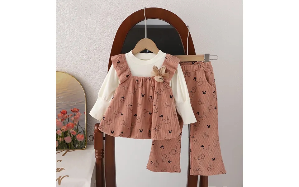 Mother & Kids Children's Spring And Autumn Dress Girl Baby Fashion Fashion Three Sets Of Girls' Clothing Tide