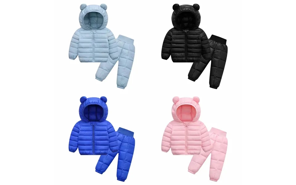 Mother & Kids Children's Suit Children's Down Padded Jacket Boys And Girls Autumn And Winter Children Two Winter Clothes