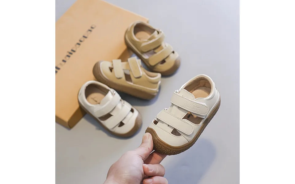 Mother&kids Baby Shoes Girls' Sandals Boys' Soft Soled Bao Toe Anti-kick Comfortable Toddler Shoes