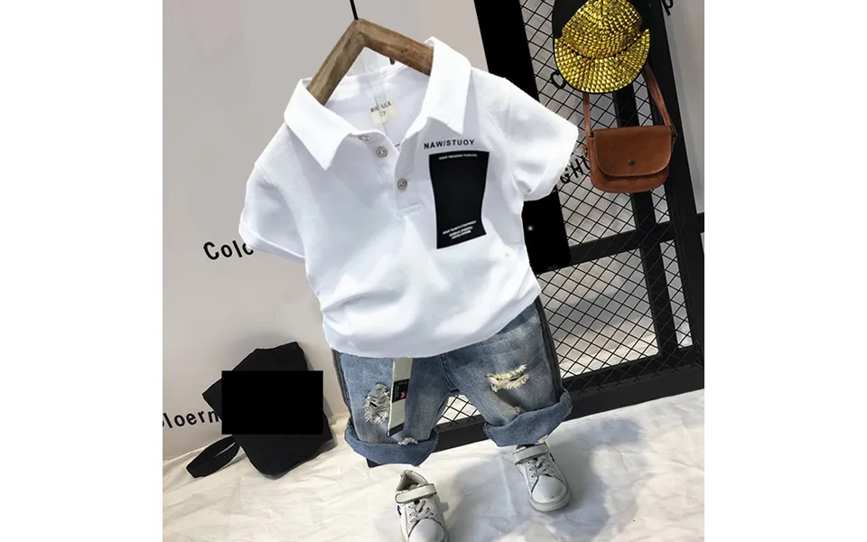 Mother&kids Children's Polo Boys Summer Children's Short-sleeved T-shirt Lapel Cotton Top Baby Trend