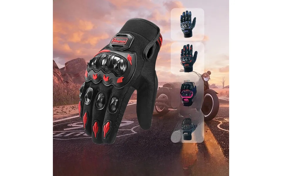 Motorcycle Riding Gloves Summer Men's And Women's Anti-fall Self-propelled Motorcycle Full Finger Touch Screen Waterproo