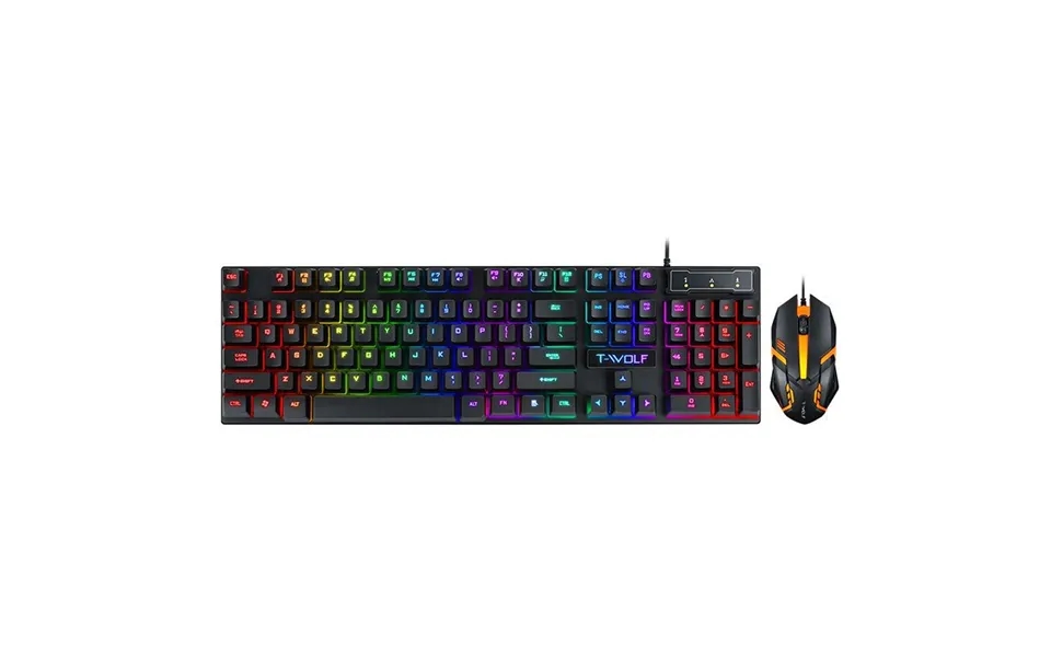 Mouse & Keyboards Gaming Keyboard Usb Suspension Mechanical Feel Wired Keyboard And Mouse Set Cross Border