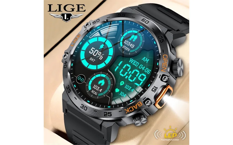 Multifunctional Large Screen Round Outdoor Sports Smart Watch Bluetooth Version Health Detection Heart Rate Blood