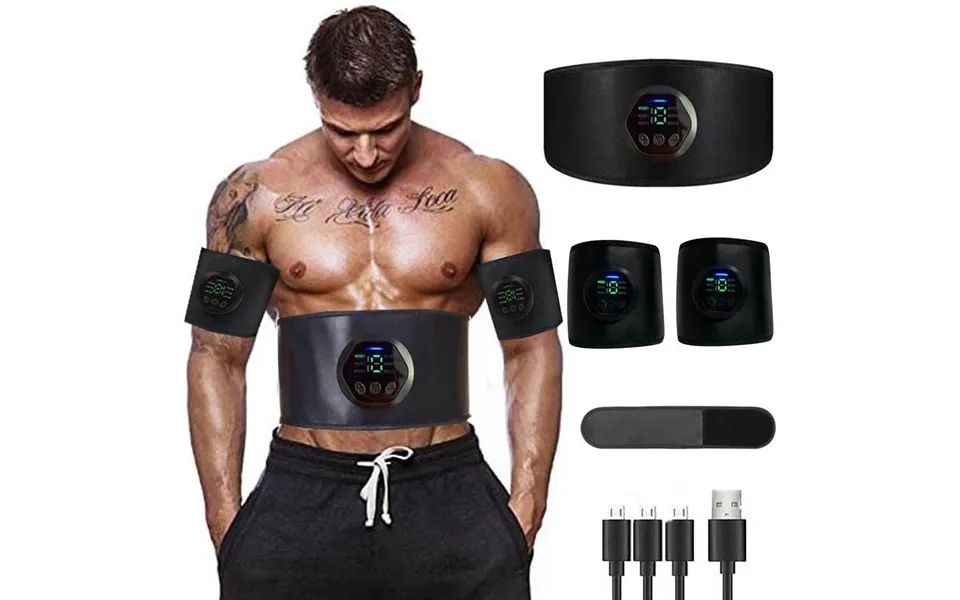 Muscle Stimulation Belt Electric Abs Stimulator Trainer Ems Abdominal Exerciser Toning Belts Fiess Training Gym Workout