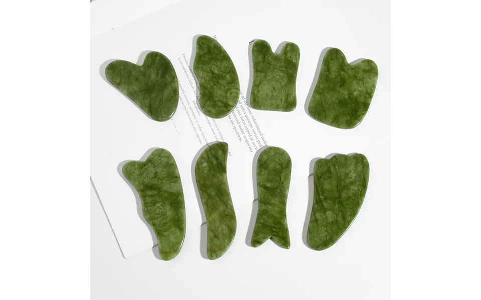 Natural Jade Scraping Board Custom Made Shaving Beauty Massager Whole Body Meridian Massage Jade Scraping Board