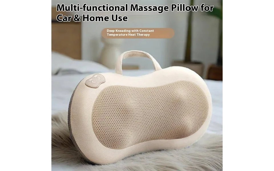 Neck & Back Massager With Heat Therapy - 6 Rotating Nodes, 3 Speed Levels, Rechargeable Cordless Design For Full Body Re