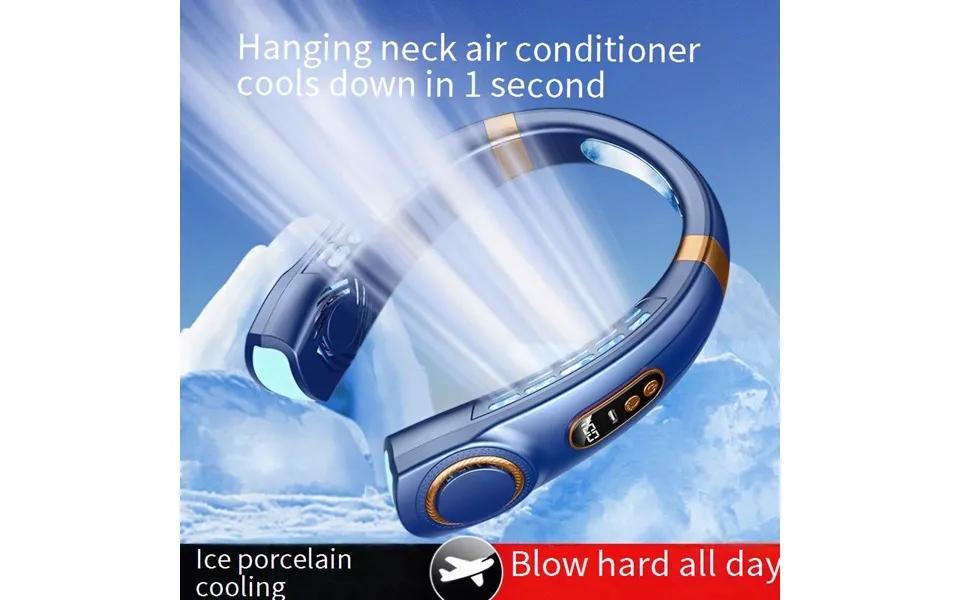 Neck & Handheld Dual Mode Fan - Usb Rechargeable Bladeless Mini Fan Ultra Quiet 45db 360 Airflow Portable For Outdoor Of