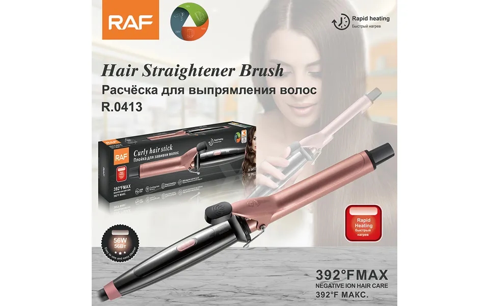 New 2-in-1 Stick Straightener Ceramic Splint For Dry And Wet Straight Dual-purpose Large Curling Inner Buckle Bangs