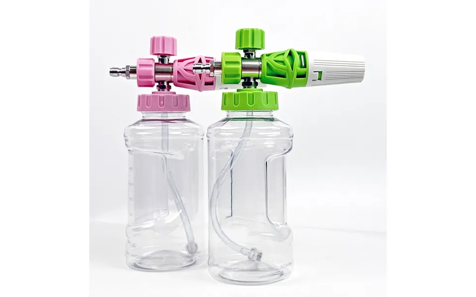 New Alloy Electroplated Large Mouth High Pressure Car Washer Pa Foam Taizhou Jug Fan-shaped Quick Plug