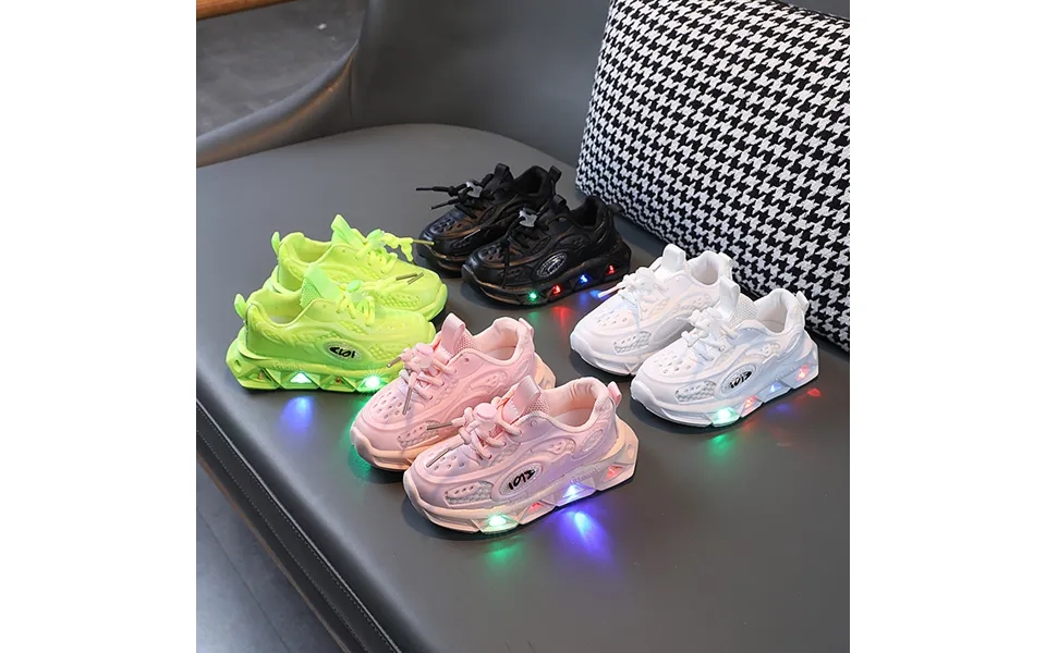 New Fashion Sports Light Shoes Spring And Autumn Breathable Casual Shoes With Light Children Light Soft Soled Toddler Sh