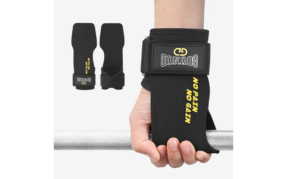 New Fitness Double Layer Thickened Leather Palm Guard Equipment Non Slip Wear Resistant Wrist Guard Hard Pull Power Belt