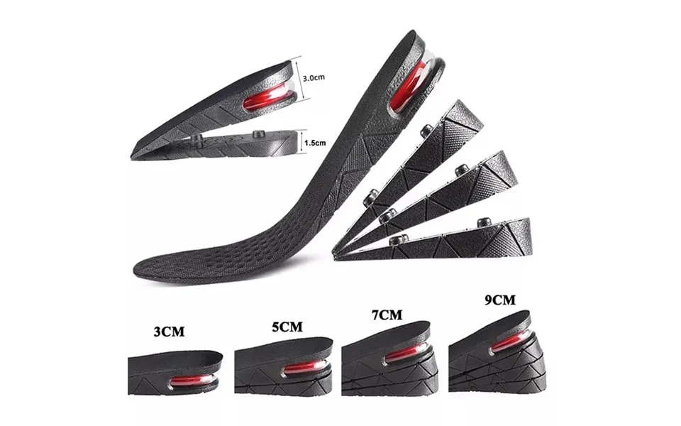 New Foot Pad Invisible Insole Cut Shoe Heel Insert Taller Support Absorbing Increase Height Heightening Cushion Lift