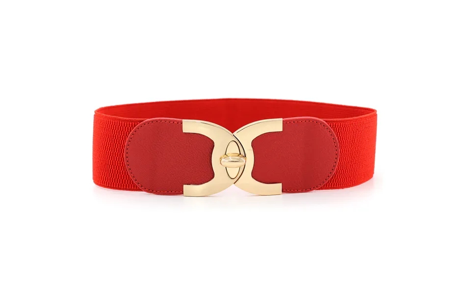 New Gold Rotating Lock Buckle Elastic Waistband - Versatile For All Seasons