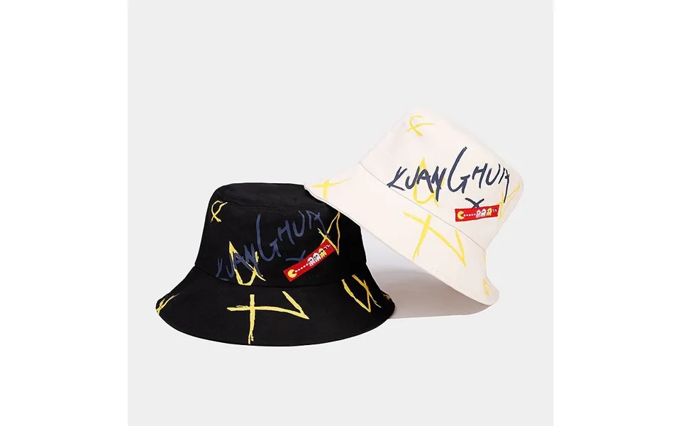 New Graffiti Alphabet Fisherman Hat Men And Women Basin Hat Fashion Outdoor Sun Protection Sun Visor Hat