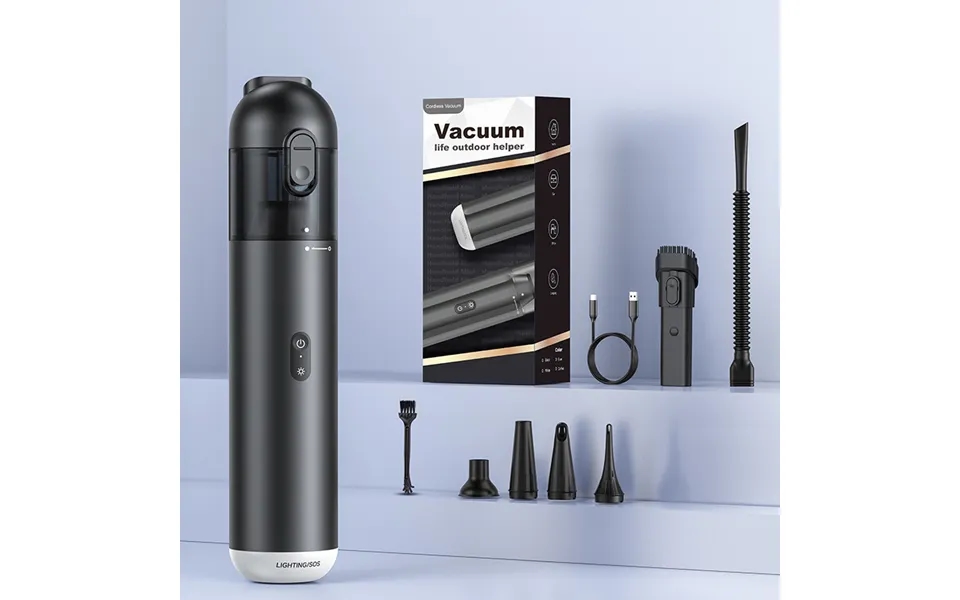 New P17 Metal Shell Multifunctional Car Vacuum Cleaner 10kpa Outdoor Suction Blowing And Charging Integrated Car Vacuum