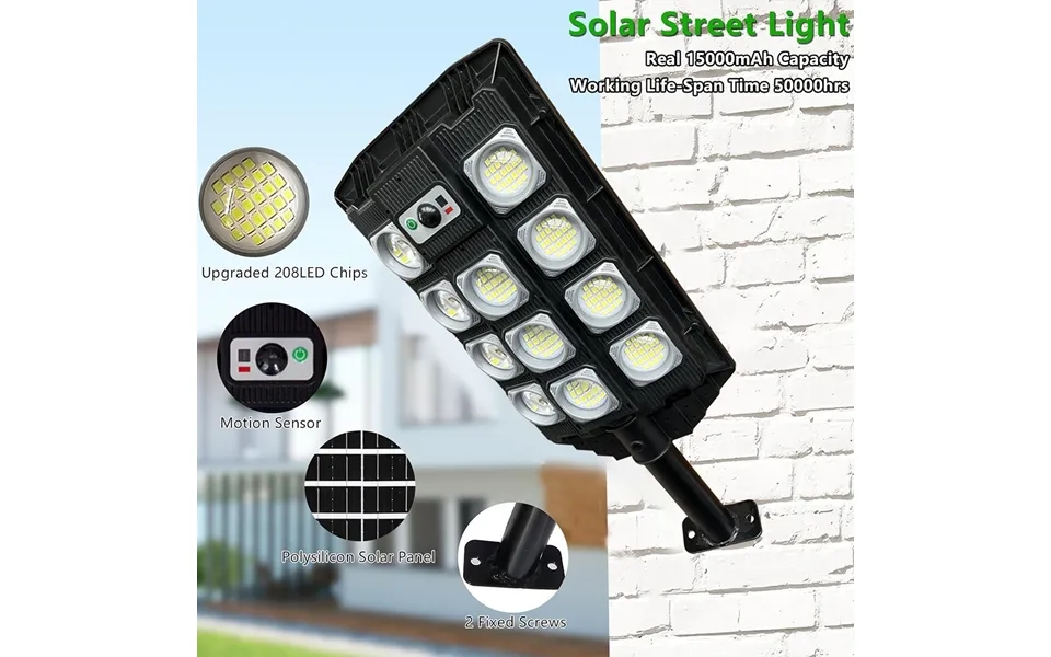 New Solar Big Street Light Household Lighting Human Body Induction Light Rural Courtyard Integrated Remote Control Induc