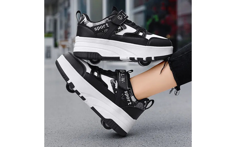 New Style Running Shoes For Boys Invisible Student Roller Shoes Adult Walking And Sliding Casual Shoes Breathable Mesh F