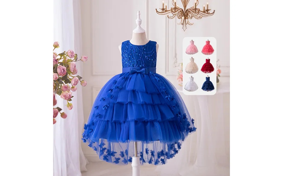 New Thousand Layer Butterfly Girls Dress Little Bridesmaid Wedding Dress Puffy Skirt Festival Evening Dress Girls Prince