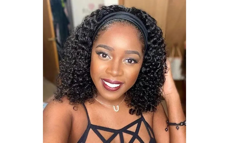 New Wig Set Ladies Headscarf Wig Ice Silk Headband Curly Hair Headgear Wig Wholesale