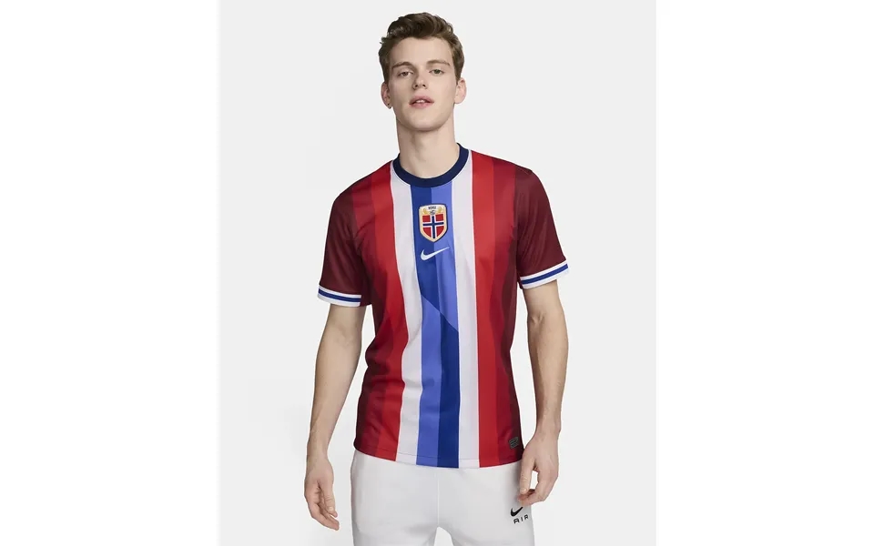 Norway Men's Team 2024 25 Stadium Home Men's Dri-fit Soccer Jersey