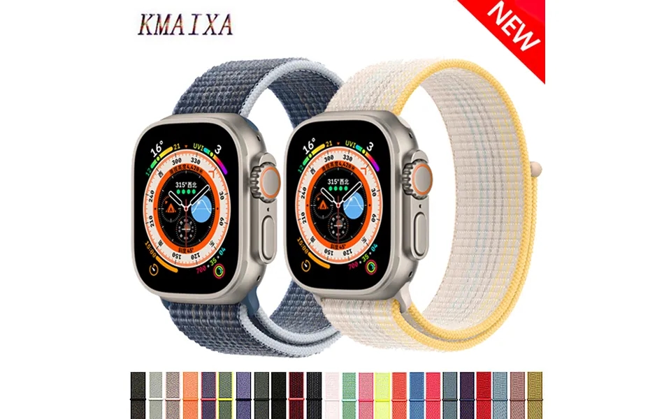 Nylon Loop For Apple Watch Band 44mm 40mm 45mm 41mm 38mm 42mm 49mm 40 44 45 Mm Bracelet Iwatch Series Ultra 8 3 4 5 6 Se