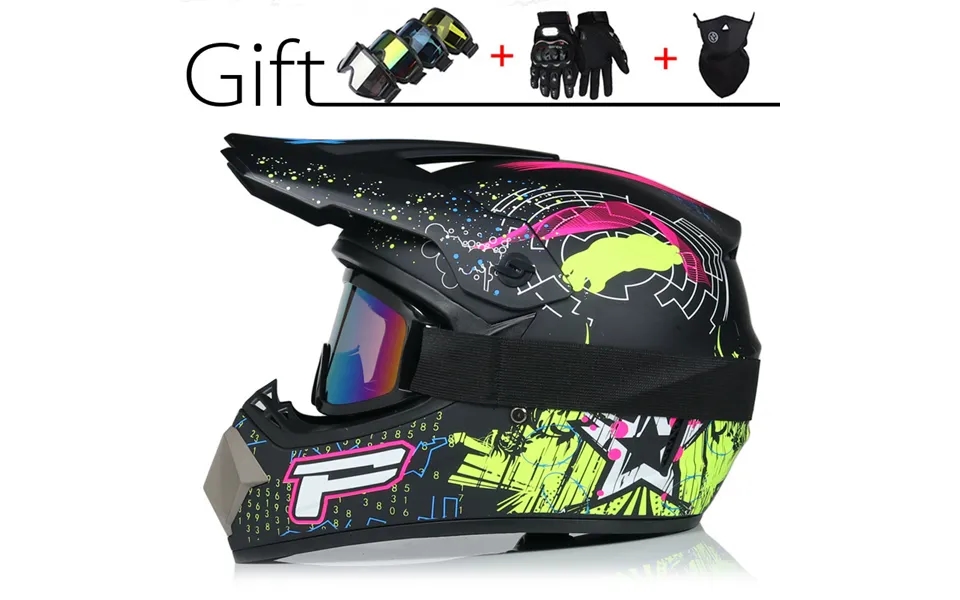 Off Road Non Helmet Motorcycle Small Off Road Helmet Racing Lightweight Mountain Full Helmet With Wind Goggles Helmet